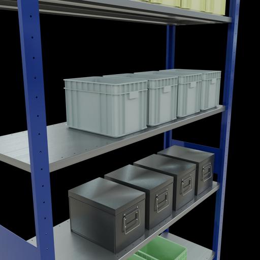 Immagine prodotto Schulte Lagertechnik Sistema di scaffalature di base senza viti MULTIplus150 con ripiani di lunghezza
