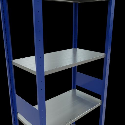 Immagine prodotto Schulte Lagertechnik Sistema di scaffalature di base senza viti MULTIplus150 con ripiani di lunghezza