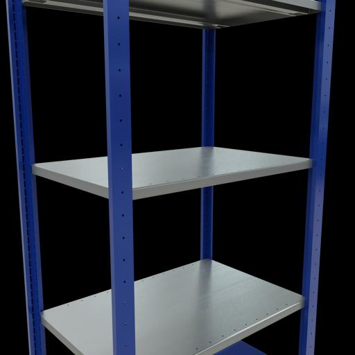 Immagine prodotto Schulte Lagertechnik Sistema di scaffalature di base senza viti MULTIplus150 con ripiani di lunghezza