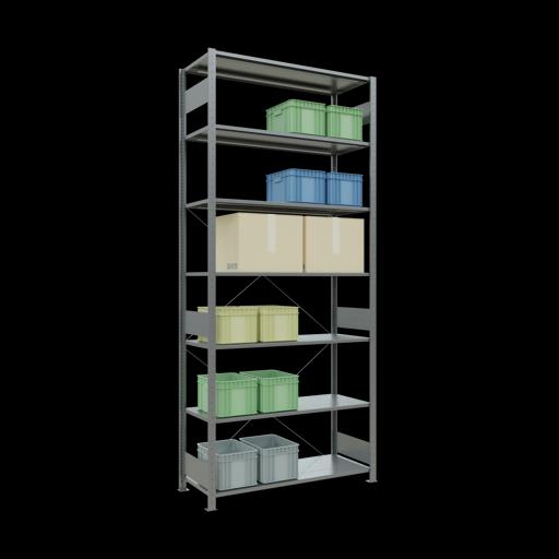 Actual product image Schulte Lagertechnik MULTIplus150 basic racking system with cross braces