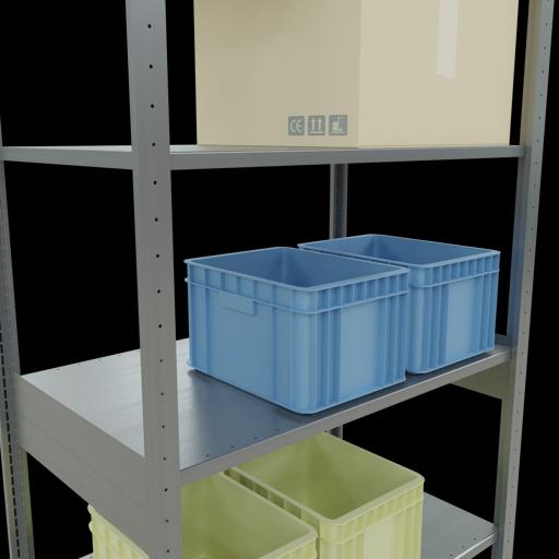 Immagine prodotto Schulte Lagertechnik Sistema di scaffalature di base senza viti MULTIplus150 con ripiani di lunghezza