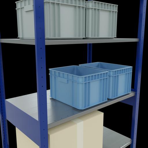 Actual product image Schulte Lagertechnik MULTIplus150 basic racking system with length ledgers