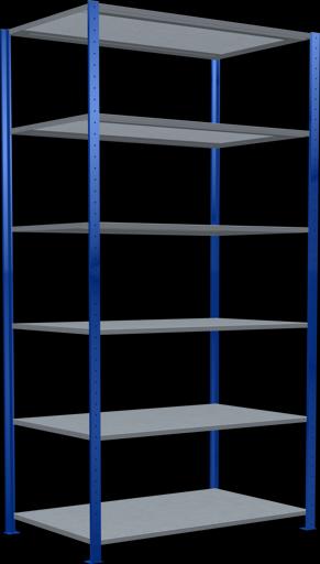 Stecksystem Grundregal MULTIplus150 mit Kreuzstrebe