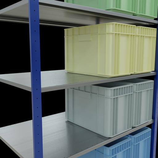 Immagine prodotto Schulte Lagertechnik Sistema di scaffalature di base senza viti MULTIplus150 con ripiani di lunghezza
