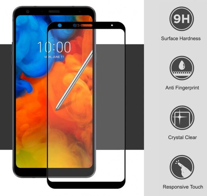 Produktbild Screenguard LG Q Stylus Full Screen Panzerglas Schutzfolie 2.5D 9H (1 Stück, LG Q Stylus)