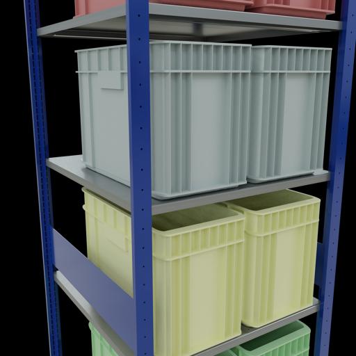 Immagine prodotto Schulte Lagertechnik Sistema di scaffalature di base senza viti MULTIplus150 con ripiani di lunghezza
