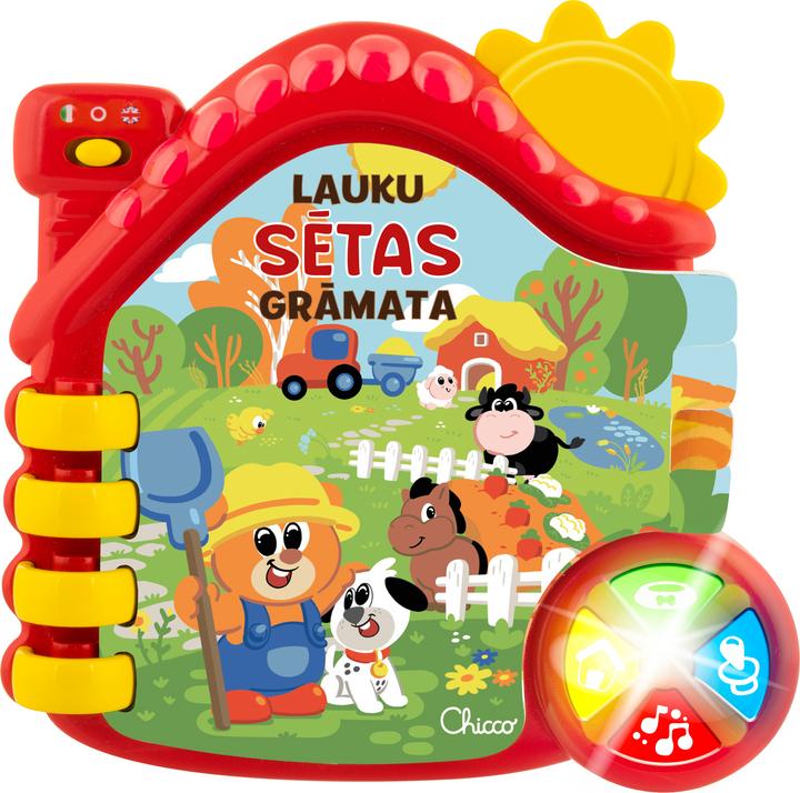 Chicco interactive book Farm (in Latvian lang.) (Italienisch, Englisch)