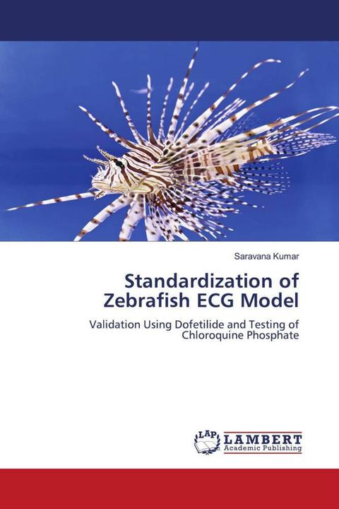 Produktbild Standardization of Zebrafish ECG Model (Saravana Kumar, 2018)