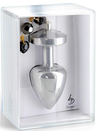 Actual product image Diogol Anni Butt Plug Torrent Silver Plated (M)