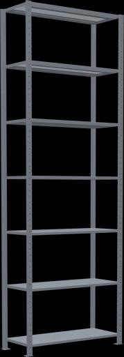 Actual product image Schulte Lagertechnik MULTIplus250 boltless basic shelving system with cross brace