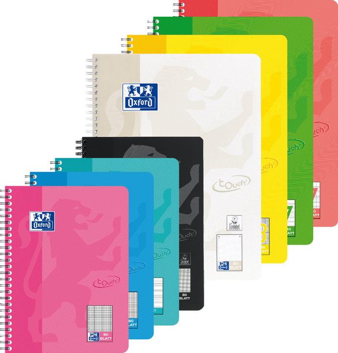 Image du produit Oxford Bloc-notes Touch (A4+, À rayures, Couverture rigide)