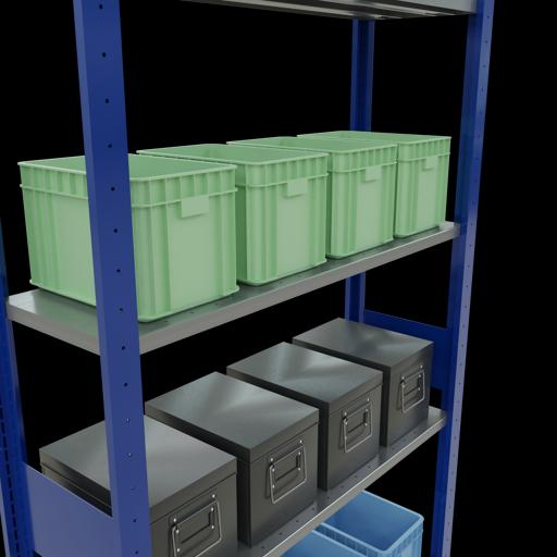 Image du produit Schulte Lagertechnik Système d'emboîtement pour rayonnage de base MULTIplus85 avec traverse de longueur