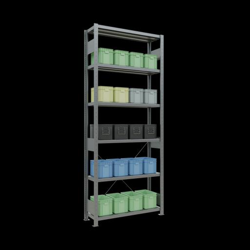 Actual product image Schulte Lagertechnik MULTIplus330 basic racking system with cross brace