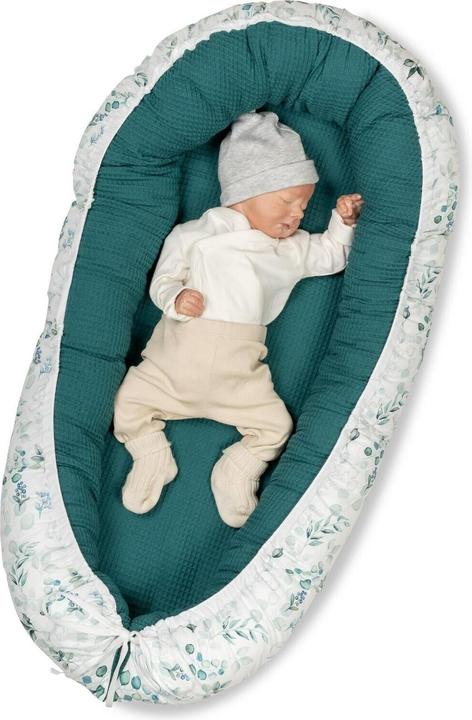Immagine prodotto Ullenboom Baby Nest Eucalyptus Petrol 55 x 95 cm
