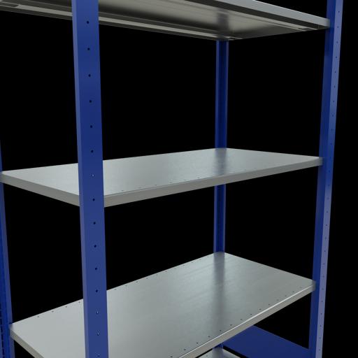 Immagine prodotto Schulte Lagertechnik MULTIplus85 sistema di scaffalature di base senza bulloni con ripiani di lunghezza