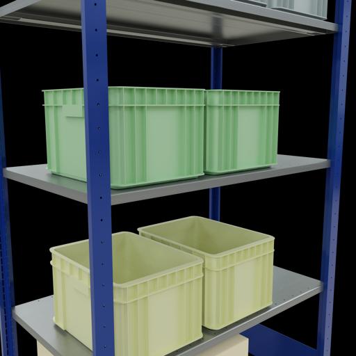 Image du produit Schulte Lagertechnik Système d'emboîtement pour rayonnage de base MULTIplus85 avec traverse de longueur