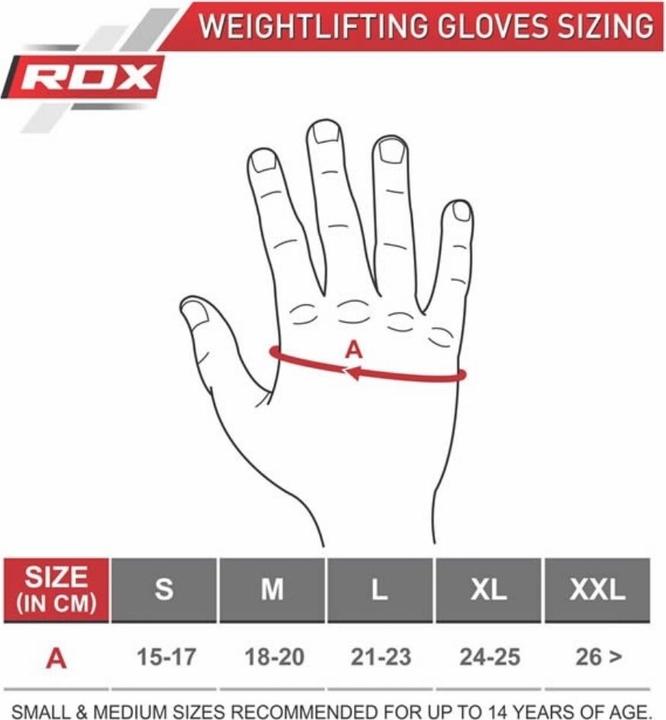 Image du produit Rdx Gym Gloves T2 - Demi-doigts (S)