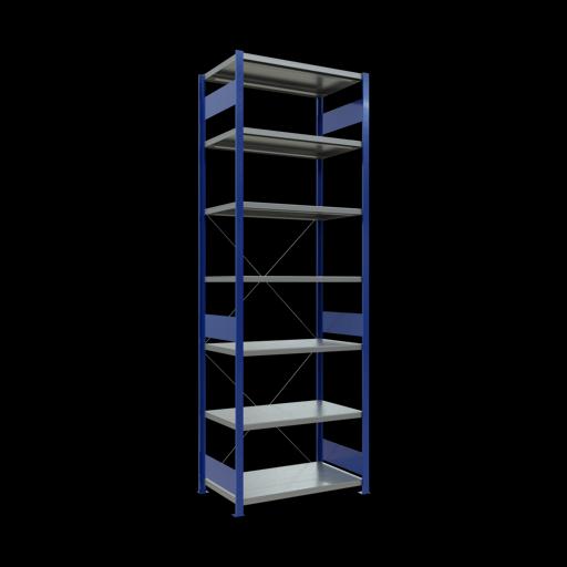 Actual product image Schulte Lagertechnik MULTIplus330 boltless basic shelving system with cross brace