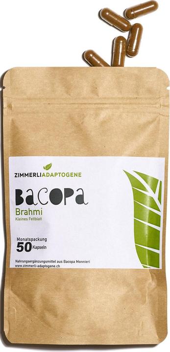 Image du produit Zimmerli Adaptogene Bacopa Brahmi en gélules (BIO) 50 gélules (1 pièce(s), Capsules, 25 g)