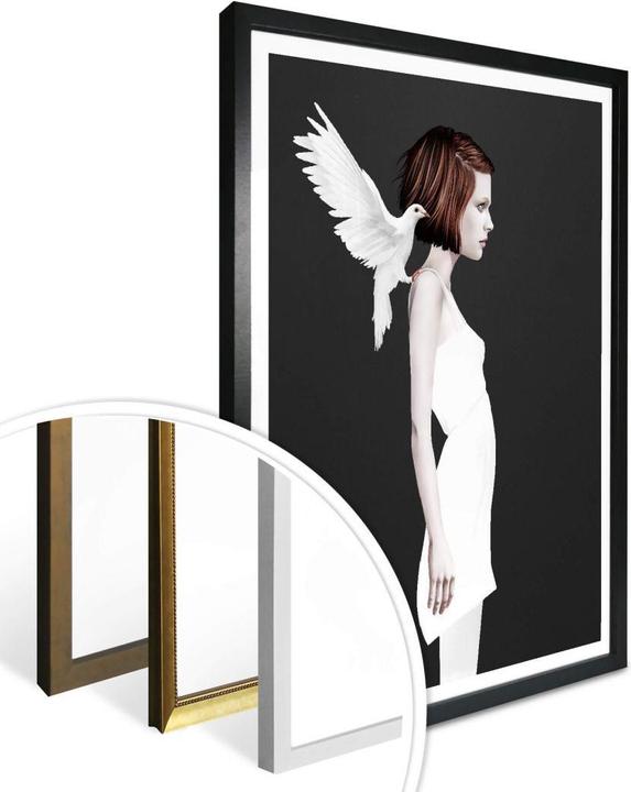 Image du produit Trenddeko Only you - Colombe blanche (100 x 120 cm)