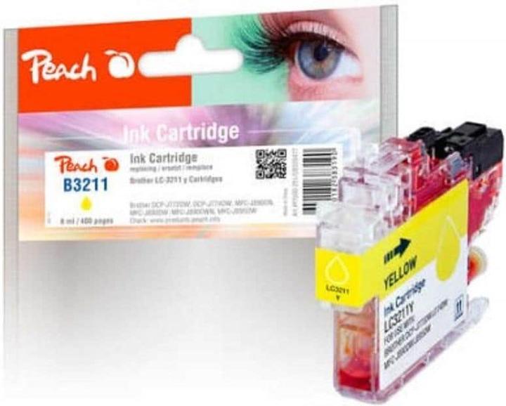 Actual product image Peach Ink Brother LC-3211 Yellow (Y)