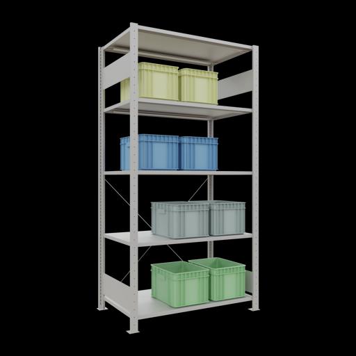 Actual product image Schulte Lagertechnik MULTIplus150 basic racking system with cross braces
