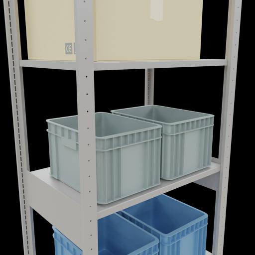 Immagine prodotto Schulte Lagertechnik Sistema di scaffalature di base senza viti MULTIplus150 con ripiani di lunghezza