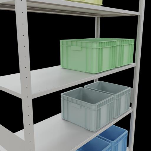 Actual product image Schulte Lagertechnik MULTIplus150 boltless basic shelving system with length ledgers