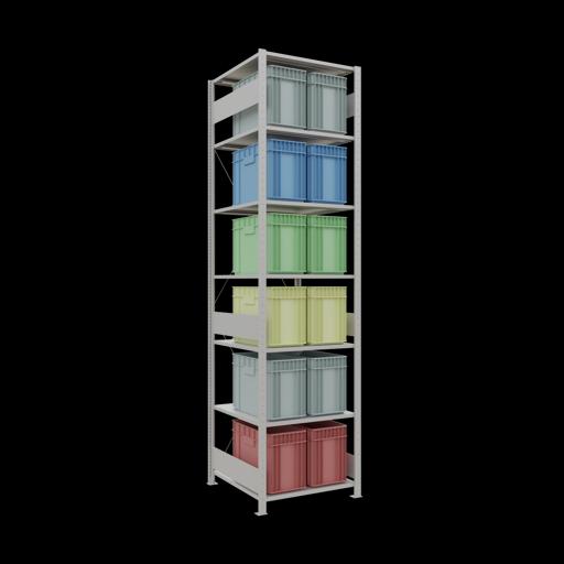 Actual product image Schulte Lagertechnik MULTIplus150 basic racking system with cross braces