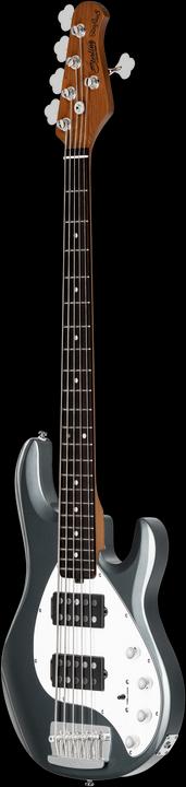 Actual product image Bassgitarre, StingRay RAY35HH, 5-Saiter, Charcoal Frost (Electric guitar)