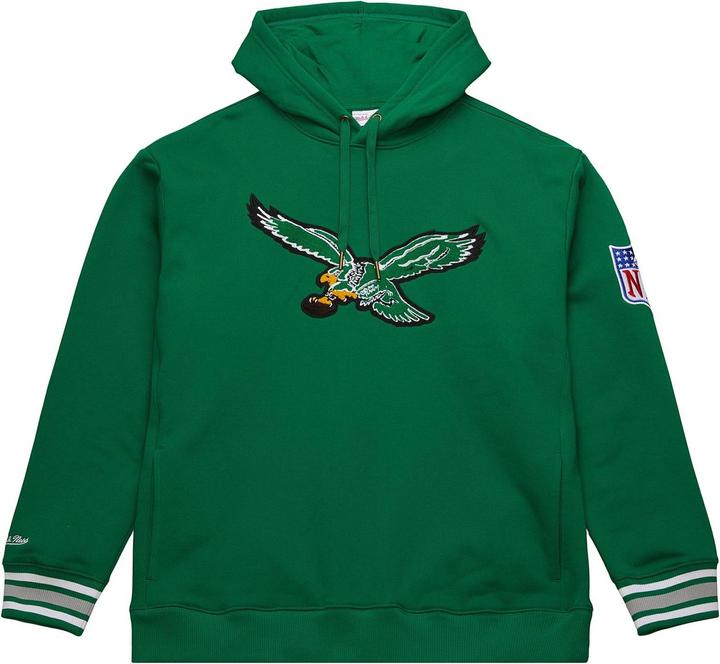 Mitchell & Ness Fleece Hoody STITCH Philadelphia Eagles - S (S)
