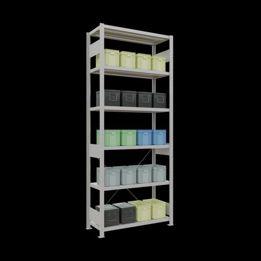 Immagine prodotto Schulte Lagertechnik MULTIplus330 sistema di scaffalatura di base senza viti con traversa