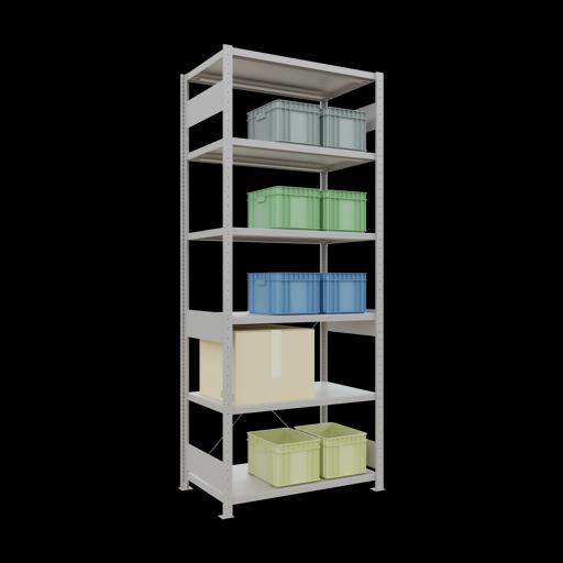 Actual product image Schulte Lagertechnik MULTIplus330 basic racking system with cross brace