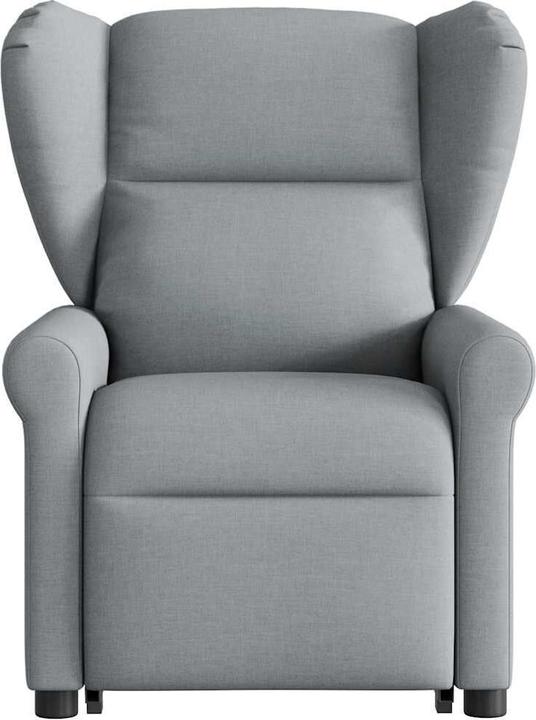 Produktbild VidaXL Elektrischer Massagesessel mit Aufstehhilfe Hellgrau Stoff