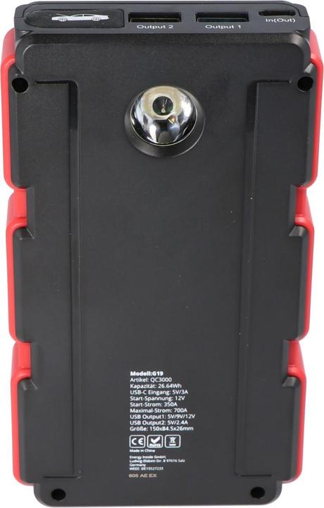 Image du produit AccuCell Jumpstarter, KFZ Starthilfe (700 A, 7200 mAh)