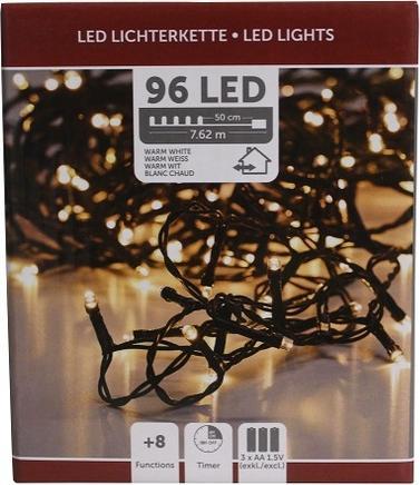 Produktbild Champ Lichterkette 96 LED mit Timer (7.63 m)