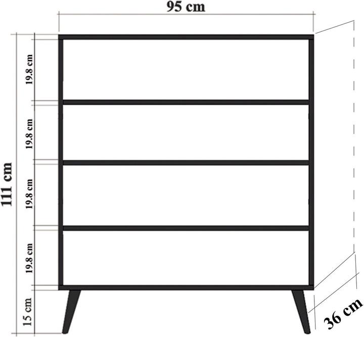 Produktbild Hanah Home Naya (95 x 111 x 36 cm)
