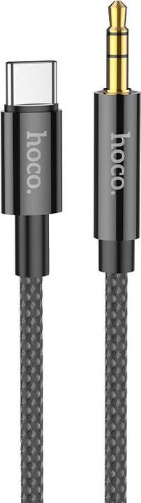 Produktbild Hoco - Audio Cable Adapter (UPA19) - USB Type-C to Jack 3.5mm, 1m - Black (1 m)