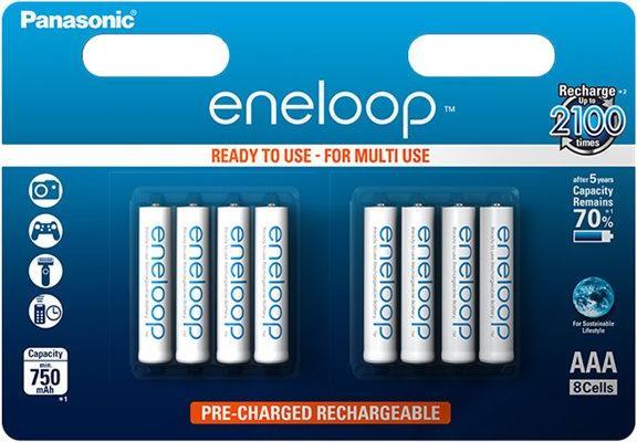 Produktbild Panasonic Eneloop (8 Stk., AAA, 800 mAh)