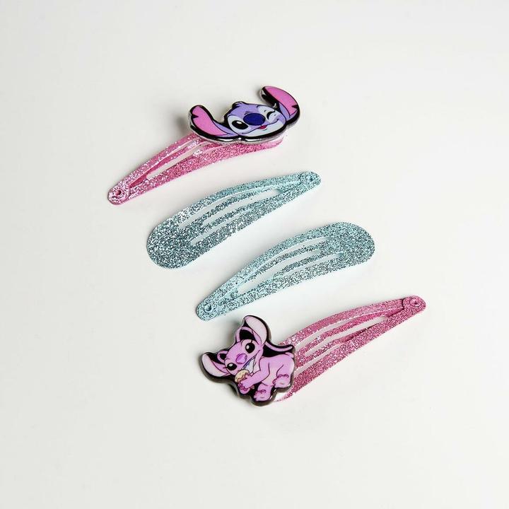 Image du produit Stitch Pinces à cheveux 4 pièces Multicolores