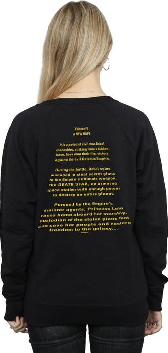 Immagine prodotto Star Wars A New Hope Opening Crawl Badge Felpa Donna (L)