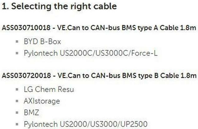 Actual product image Victron Energy VE.Can to CAN-bus BMS type A ASS030710050 Connection cable (Solar connector)