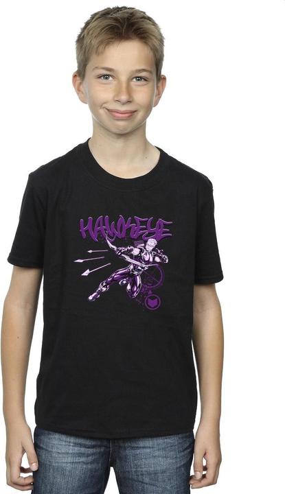 Actual product image Boys Hawkeye Shoots T-Shirt (128)