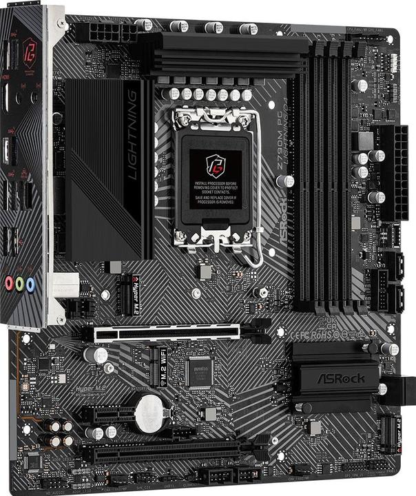 Actual product image AsRock Z790M Phantom Gaming Lightning/D4 DDR4 So.1700 retail (LGA 1700, Intel Z790, mATX)