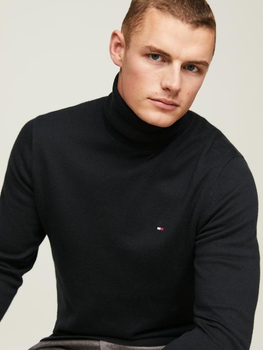 Image du produit Tommy Hilfiger Pima CTN Cashmere Pullover Roll Neck Black (M)
