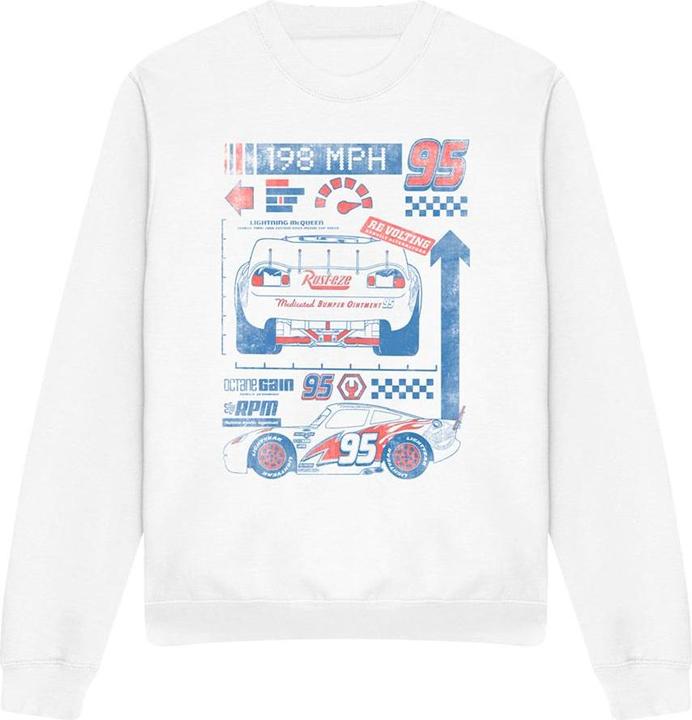 Cars Unisex Adult 198 MPH Lightning McQueen Sweatshirt