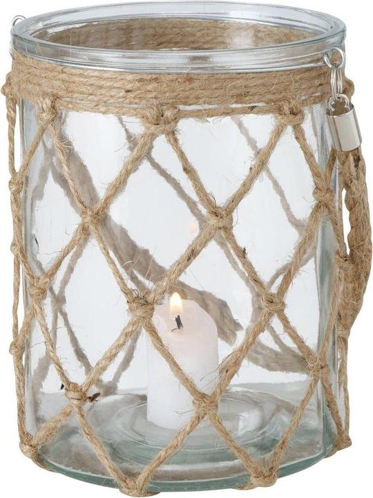 Actual product image Boltze Home Lantern Catch 17.5 cm, glass / jute (1 x)
