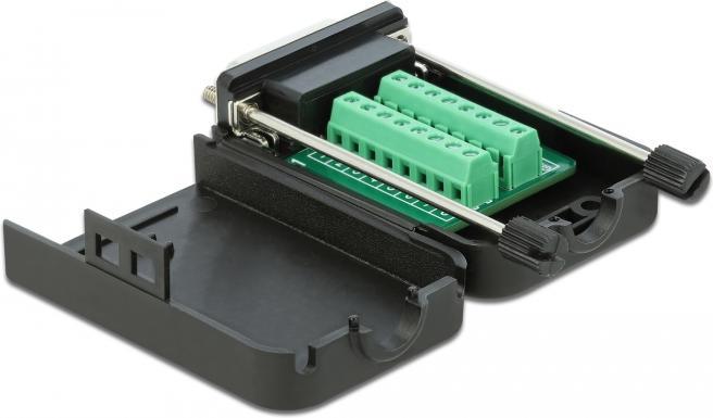 Actual product image Delock VGA adapter DB-15 (W) to 16-pin terminal block (Sub-D 15, 7.80 cm)