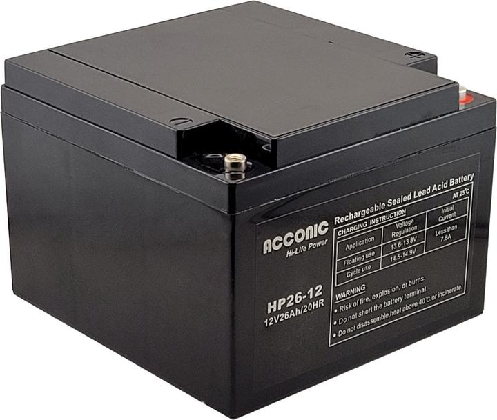 Produktbild Acconic HP26-12 Hi-Life Power AGM 12V 26Ah Bleiakku (12 V, 26 Ah)