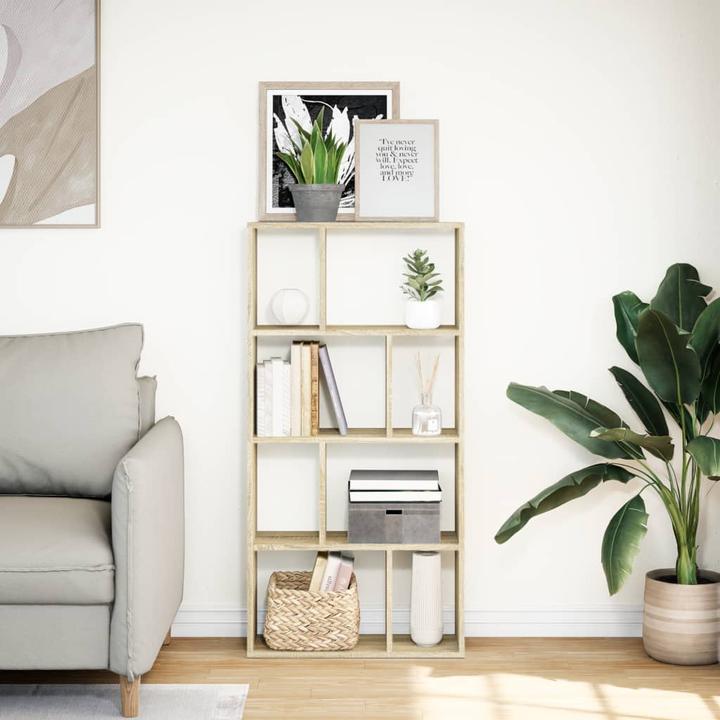 Produktbild VidaXL Bücherregal Raumteiler Standregal Aktenregal Büroregal Regal Sonoma-Eiche (60 x 20 x 120 cm)